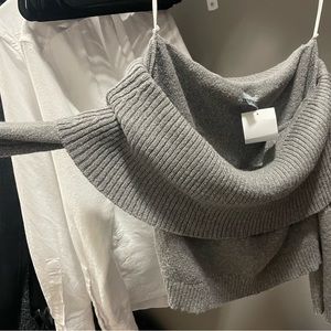 Cold shoulder sweater top